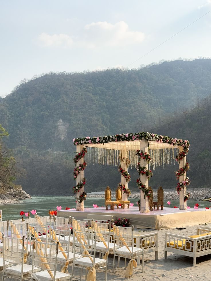 Outdoor Wedding Reception in the Hills